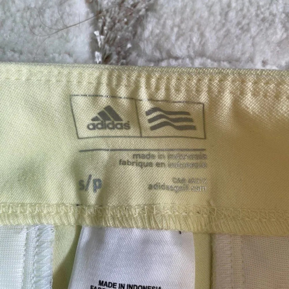 Adidas Pastel Yellow Crop Golf Pants Sz S - Picture 5 of 6